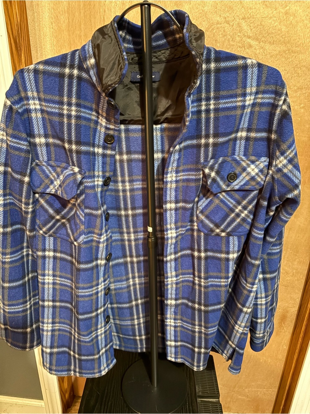 croft & barrow Blue Plaid Shirt Jacket